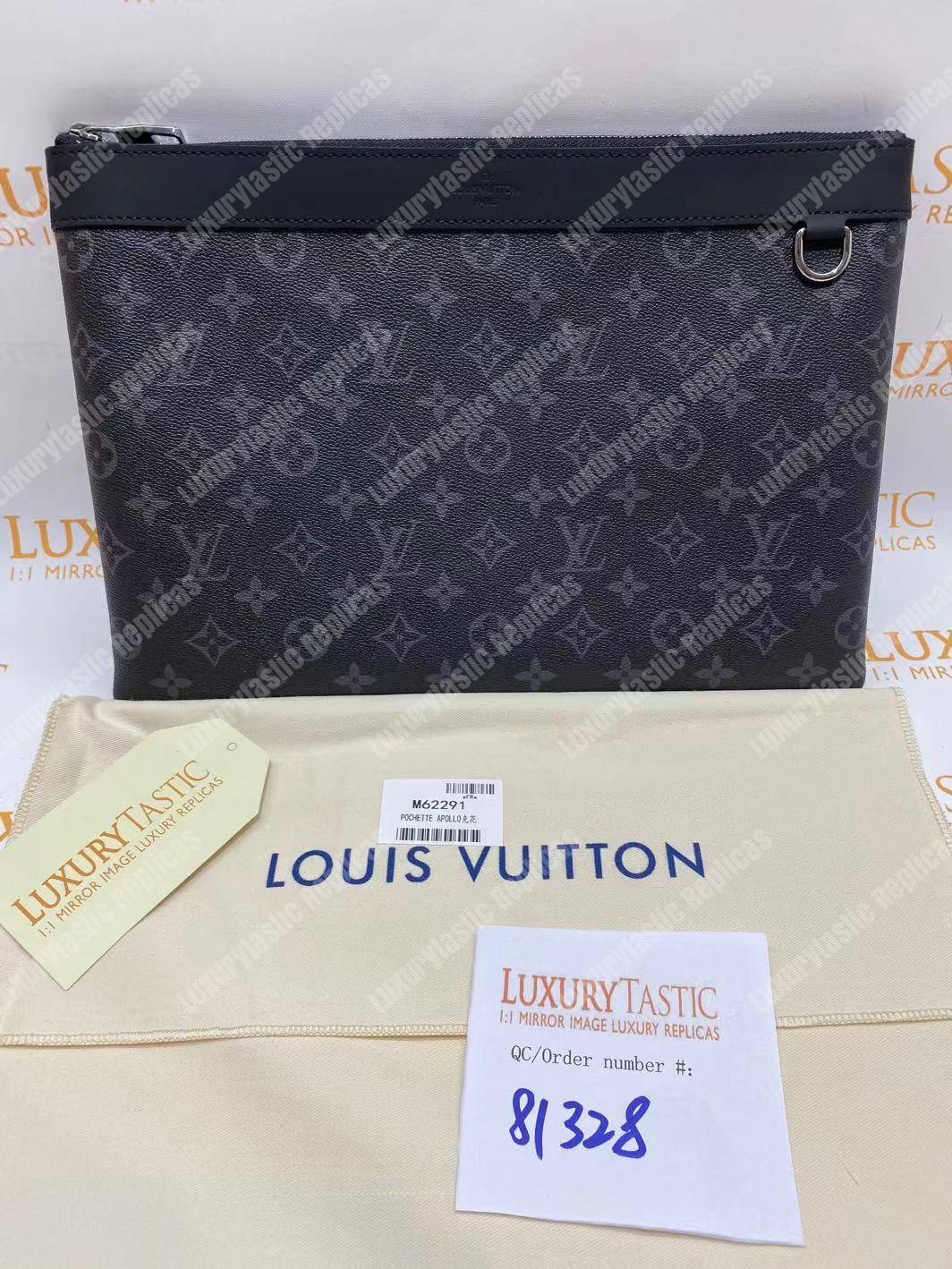 LV Designer Leather Pochette for Men