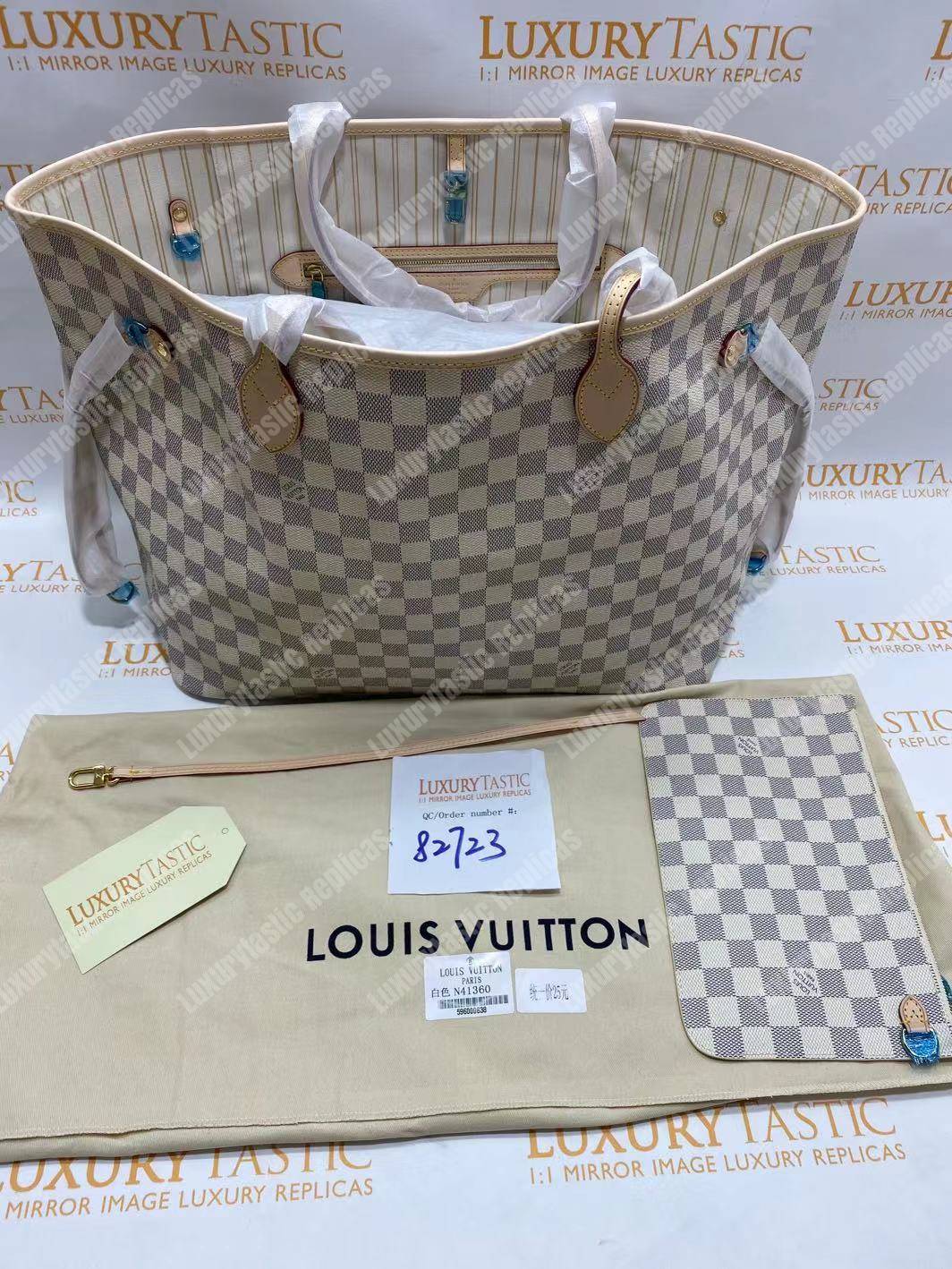 LV Neverfull GM Damier Azur