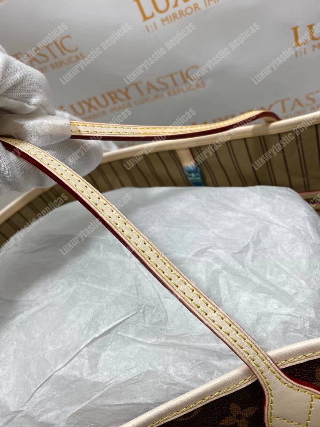 LV Neverfull GM Monogram Beige