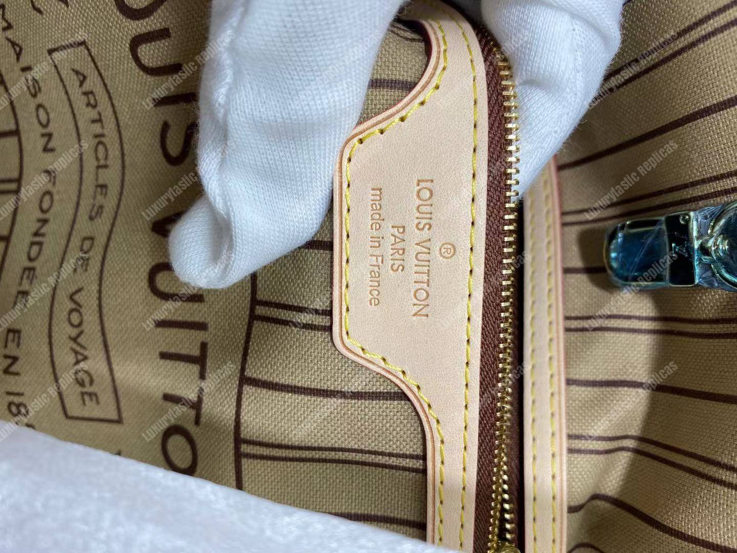 LV Neverfull GM Monogram Beige