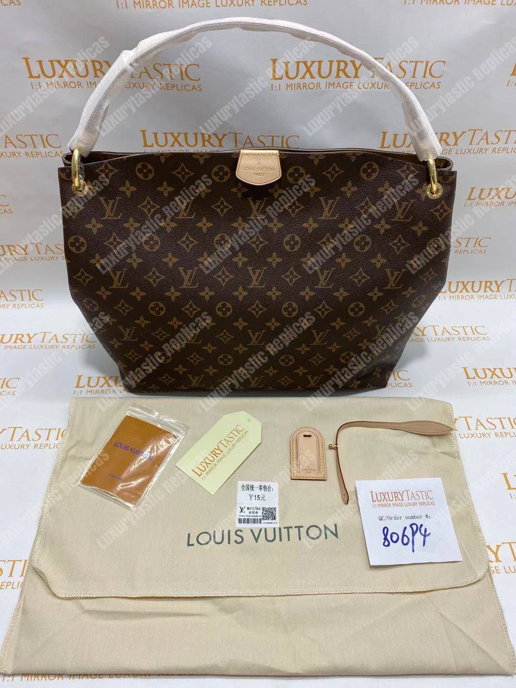 LV Graceful MM Monogram Beige