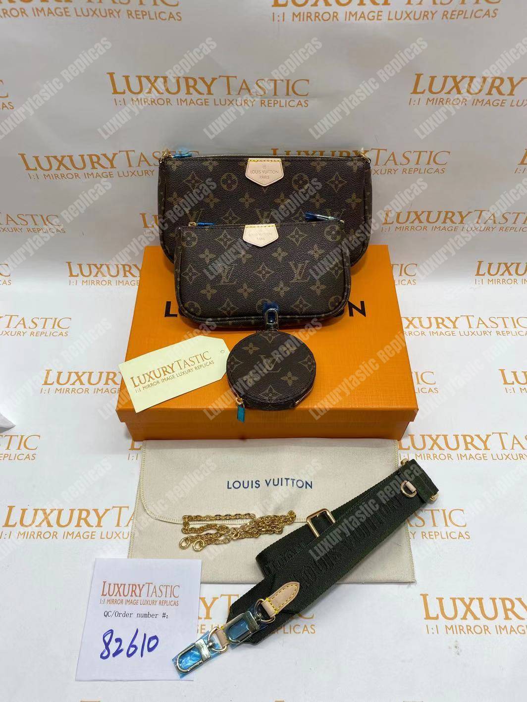 LV Multi Pochette Accessoires Digital Exclusive Prelaunch Monogram Khaki