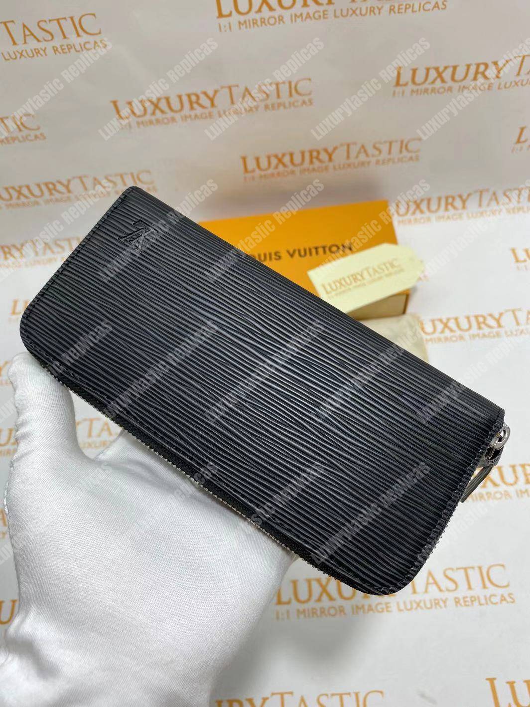 LV Clemence Wallet Epi Leather Noir