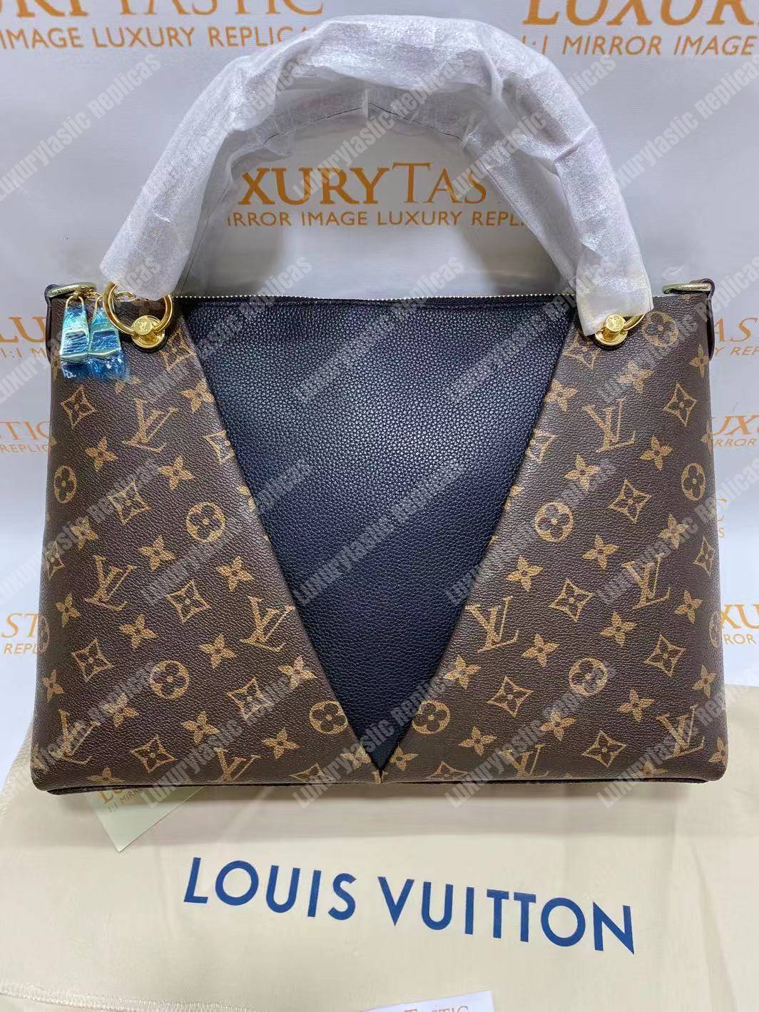 LV V Tote MM Monogram Noir