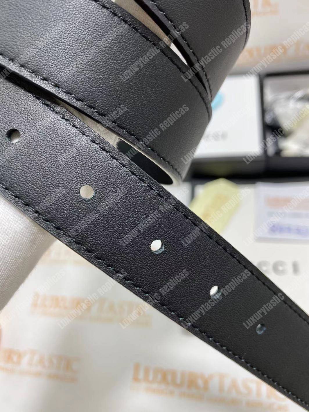 G*u*i leather belt with dionysus buckle