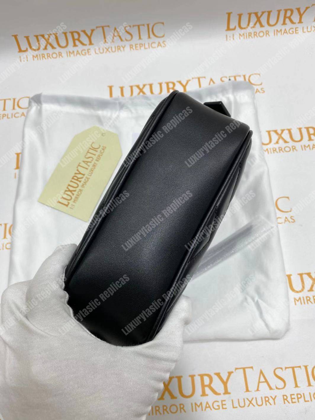 G*u*i gg marmont matelassé mini bag black