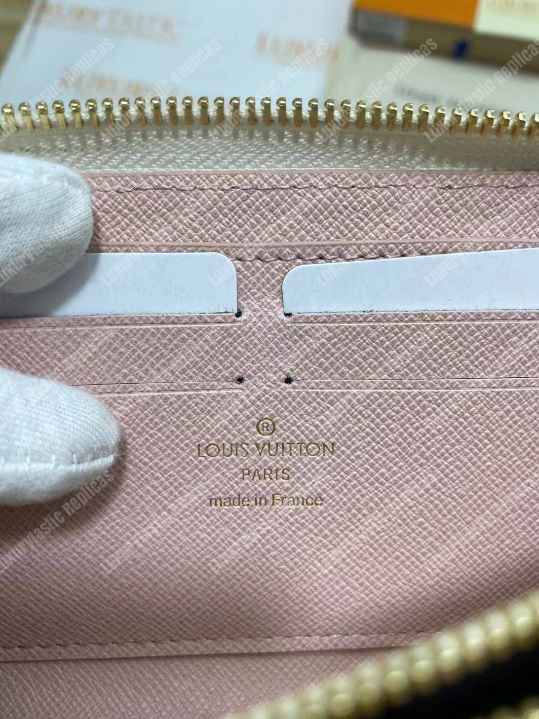 LV Zippy Wallet Damier Azur