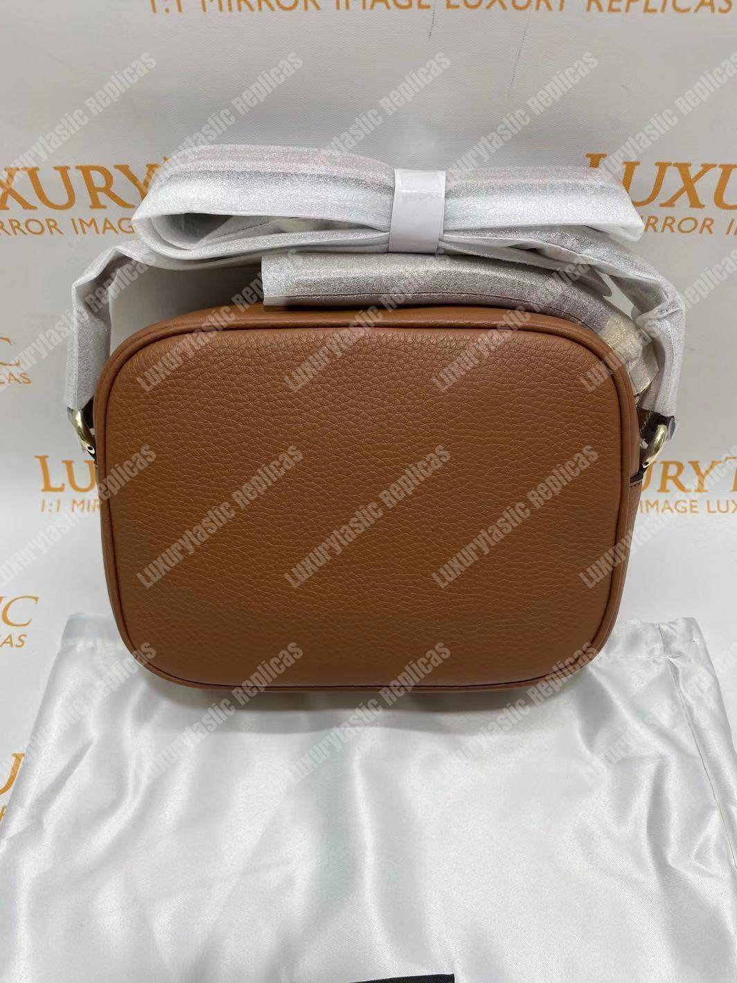 G*u*i soho small leather disco bag rose beige