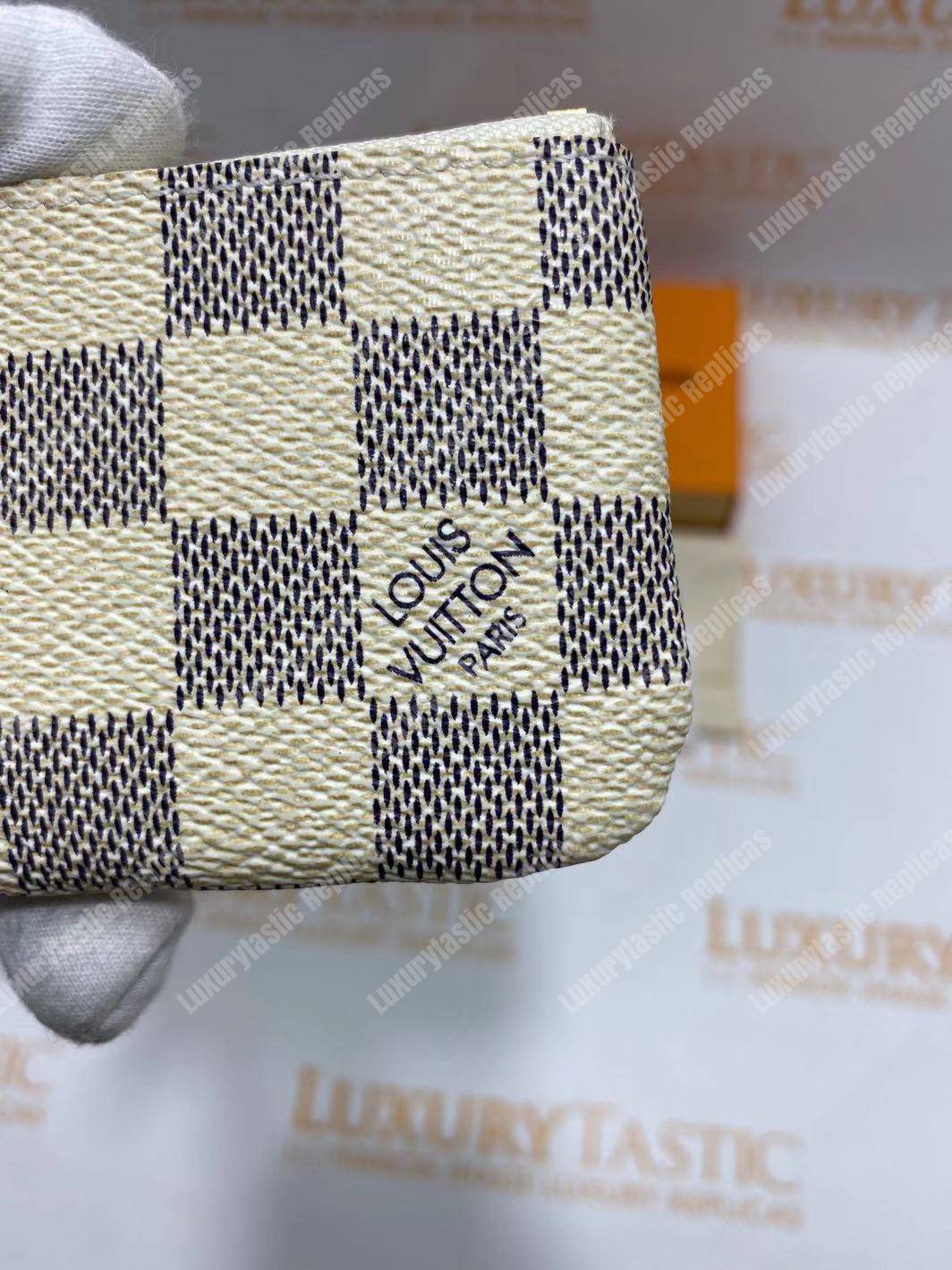 LV Key Pouch Damier Azur Canvas