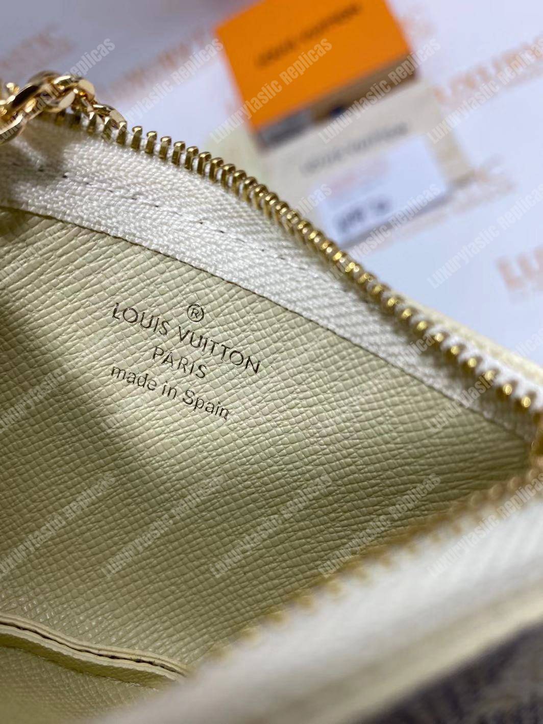 LV Key Pouch Damier Azur Canvas