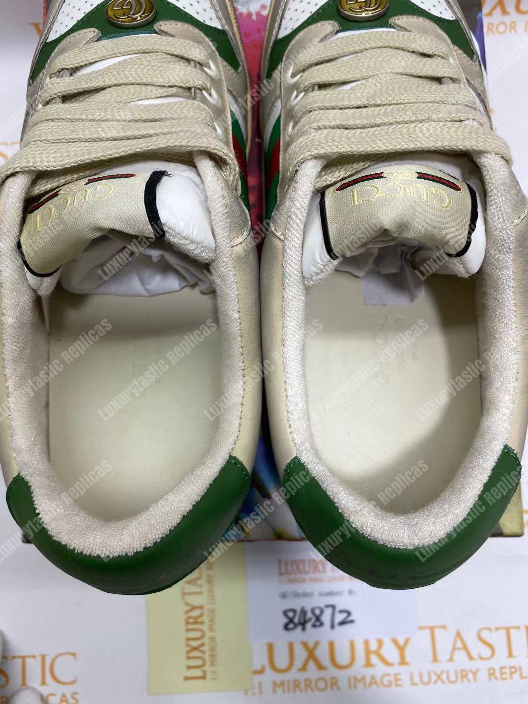 G*u*i screener leather sneaker white