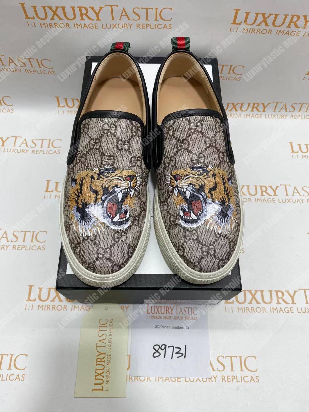 G*u*i gg sup*e tiger slip-on sneaker