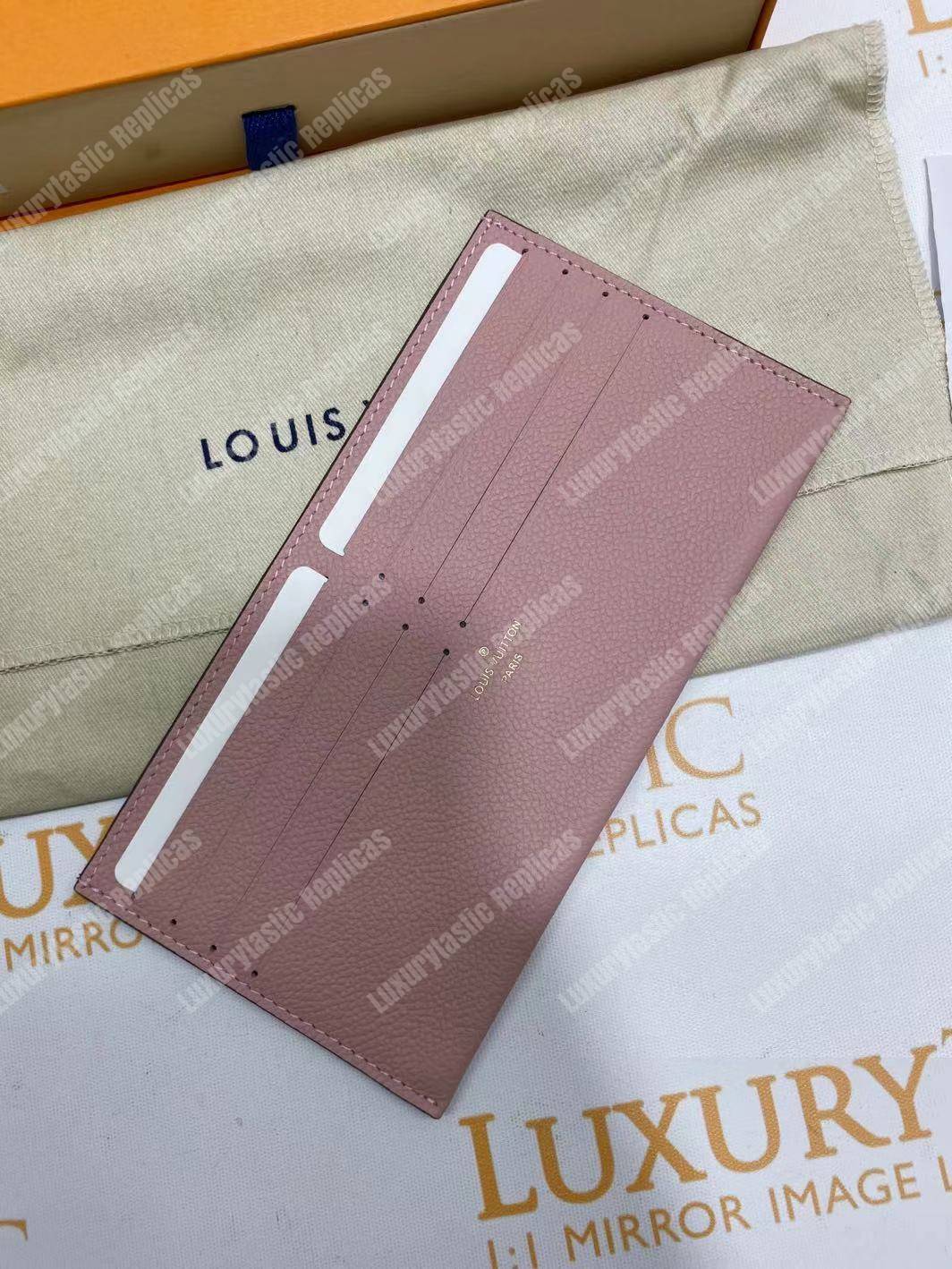 LV Pochette Felicie Monogram Empreinte Leather Rose Poudre