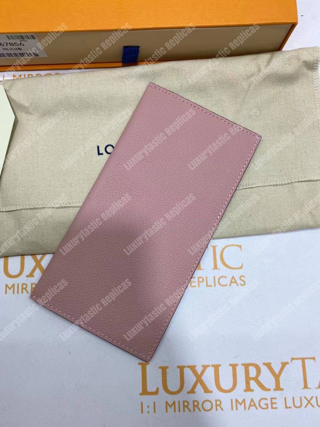 LV Pochette Felicie Monogram Empreinte Leather Rose Poudre