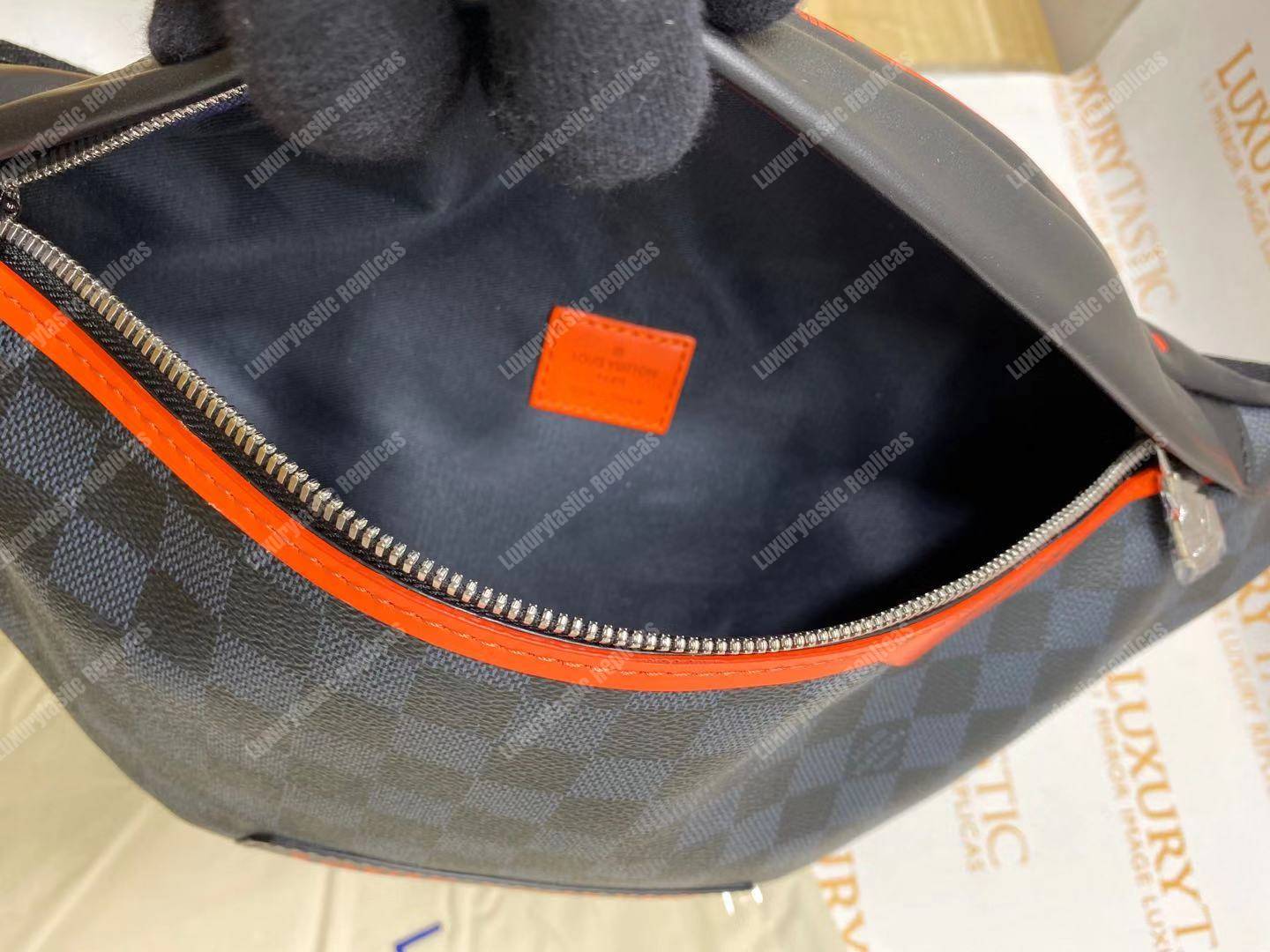 LV Damier Cobalt Canvas Race Discovery Bumbag