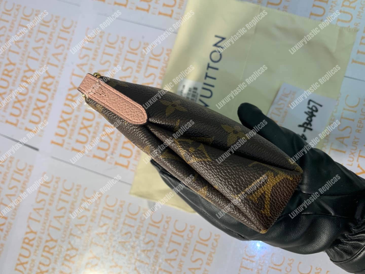 LV Pallas Clutch Bag Monogram Rose Poudre