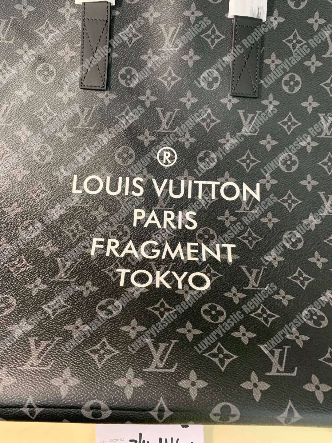 LV Cabas Light Tote Shoulder Bag Monogram Eclipse Canvas