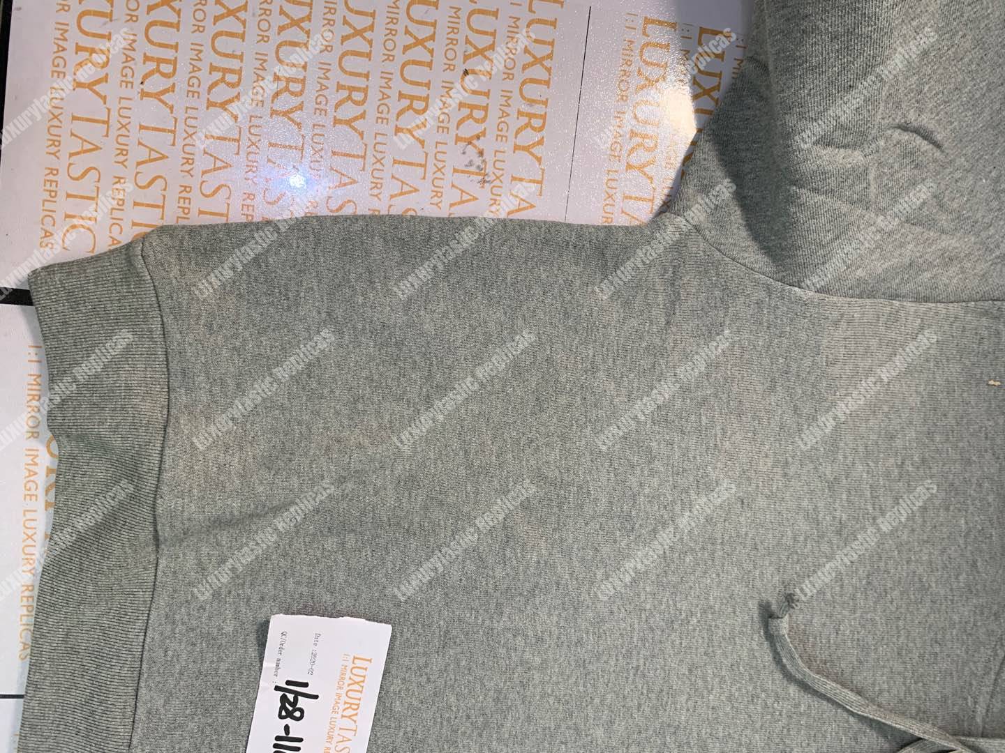 G*u*i print hooded sweatshirt grey
