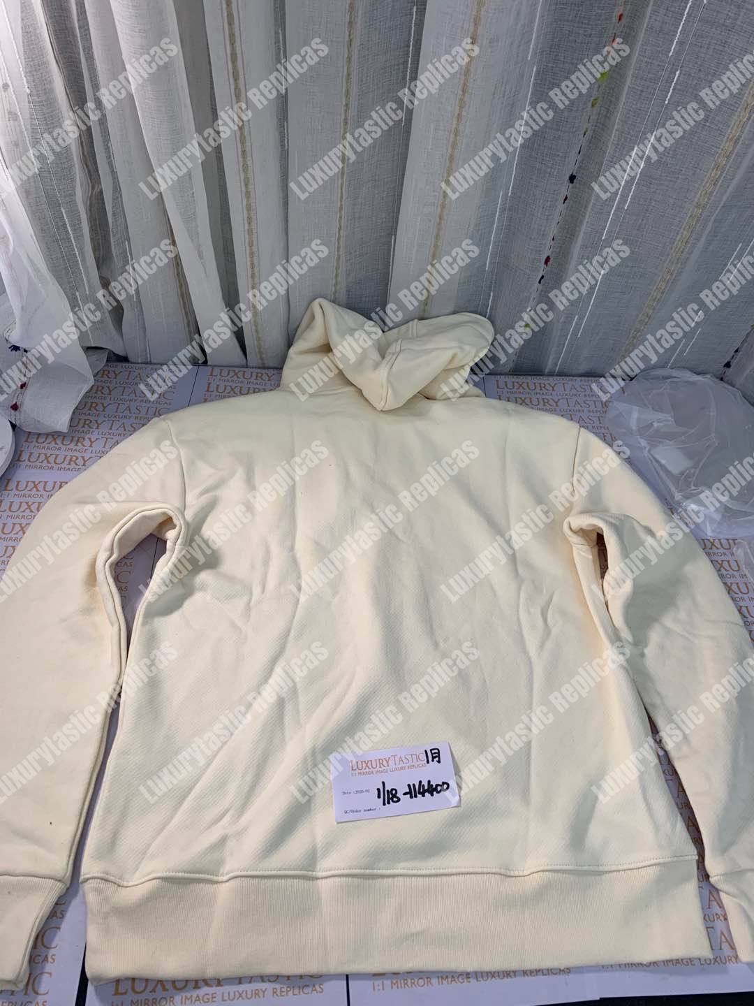 G*u*i oversize sweatshirt with G*u*i logo white