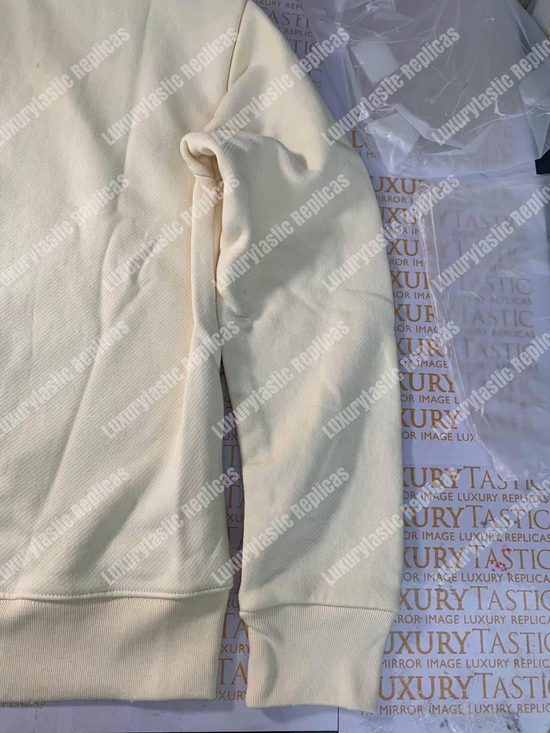 G*u*i oversize sweatshirt with G*u*i logo white
