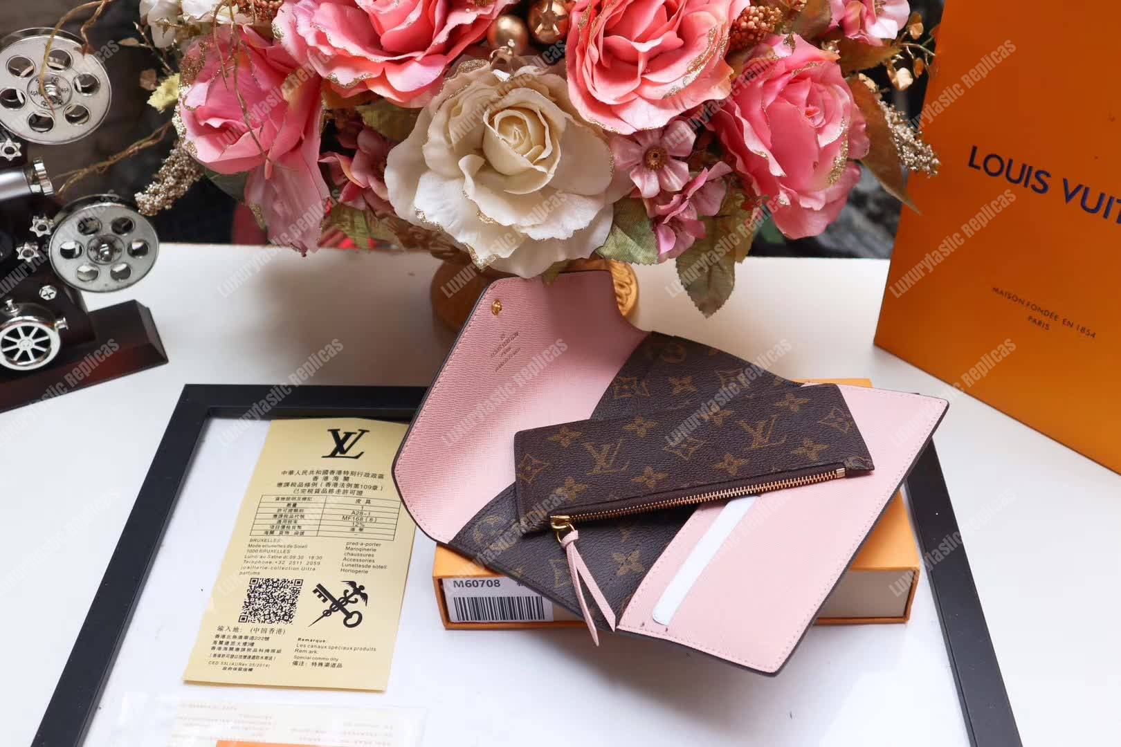 LV Joséphine Wallet Monogram Fuchsia
