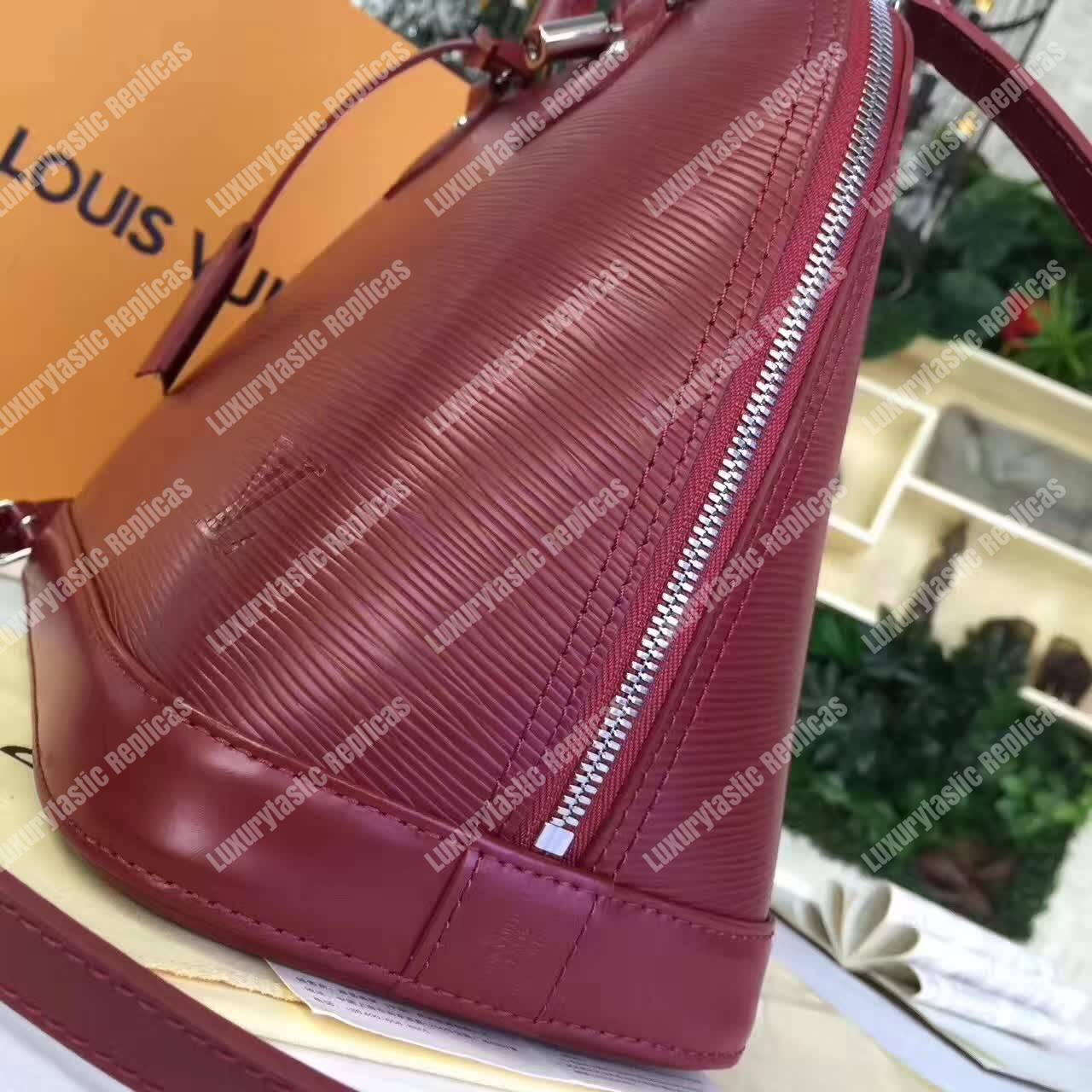 LV Alma PM Bag Epi Leather Grenade