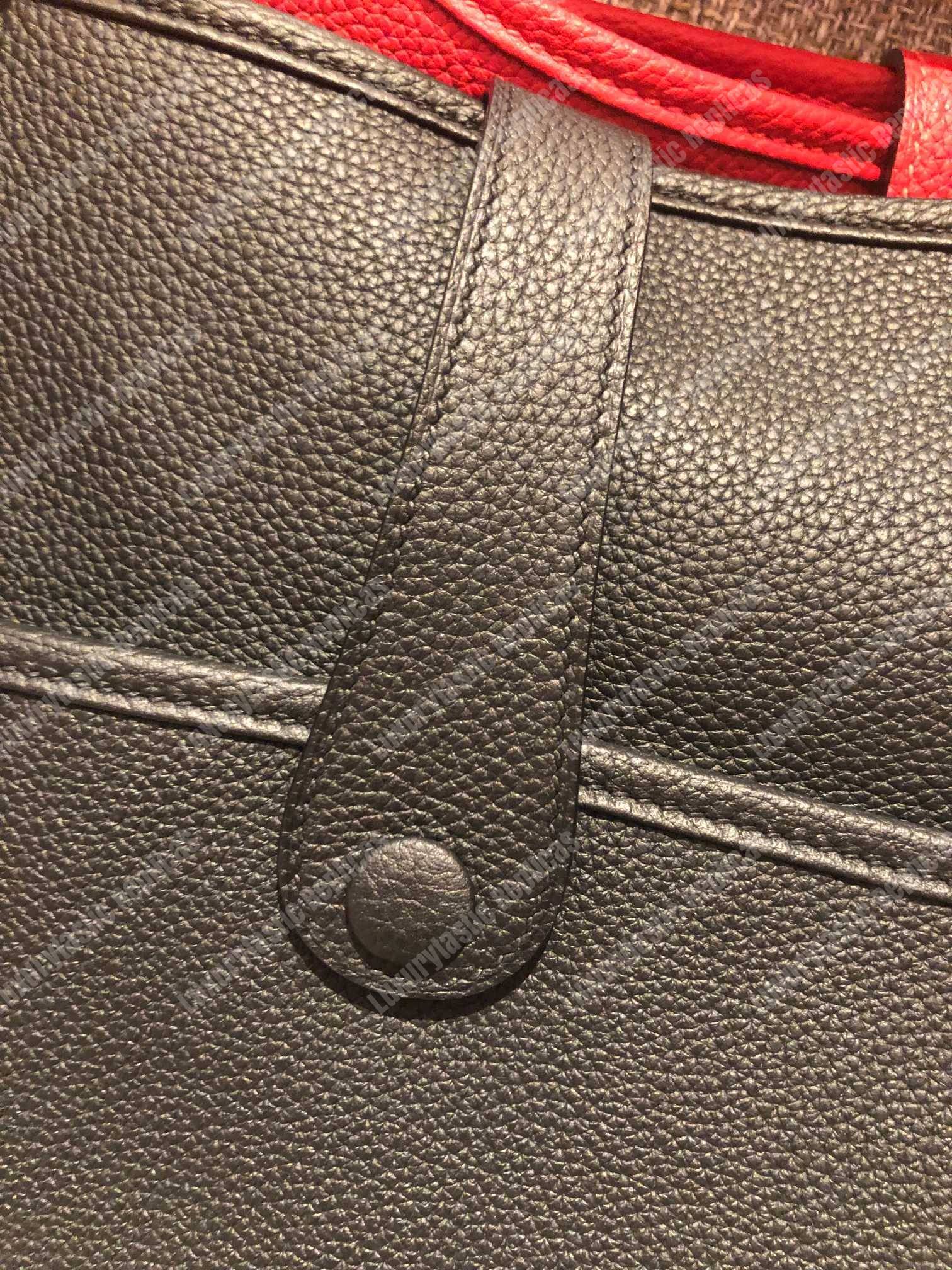 H**mes evelyne iii 29 clemence bag noir