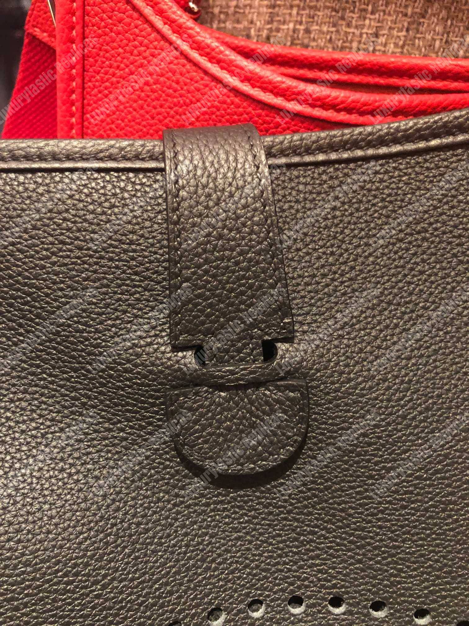 H**mes evelyne iii 29 clemence bag noir