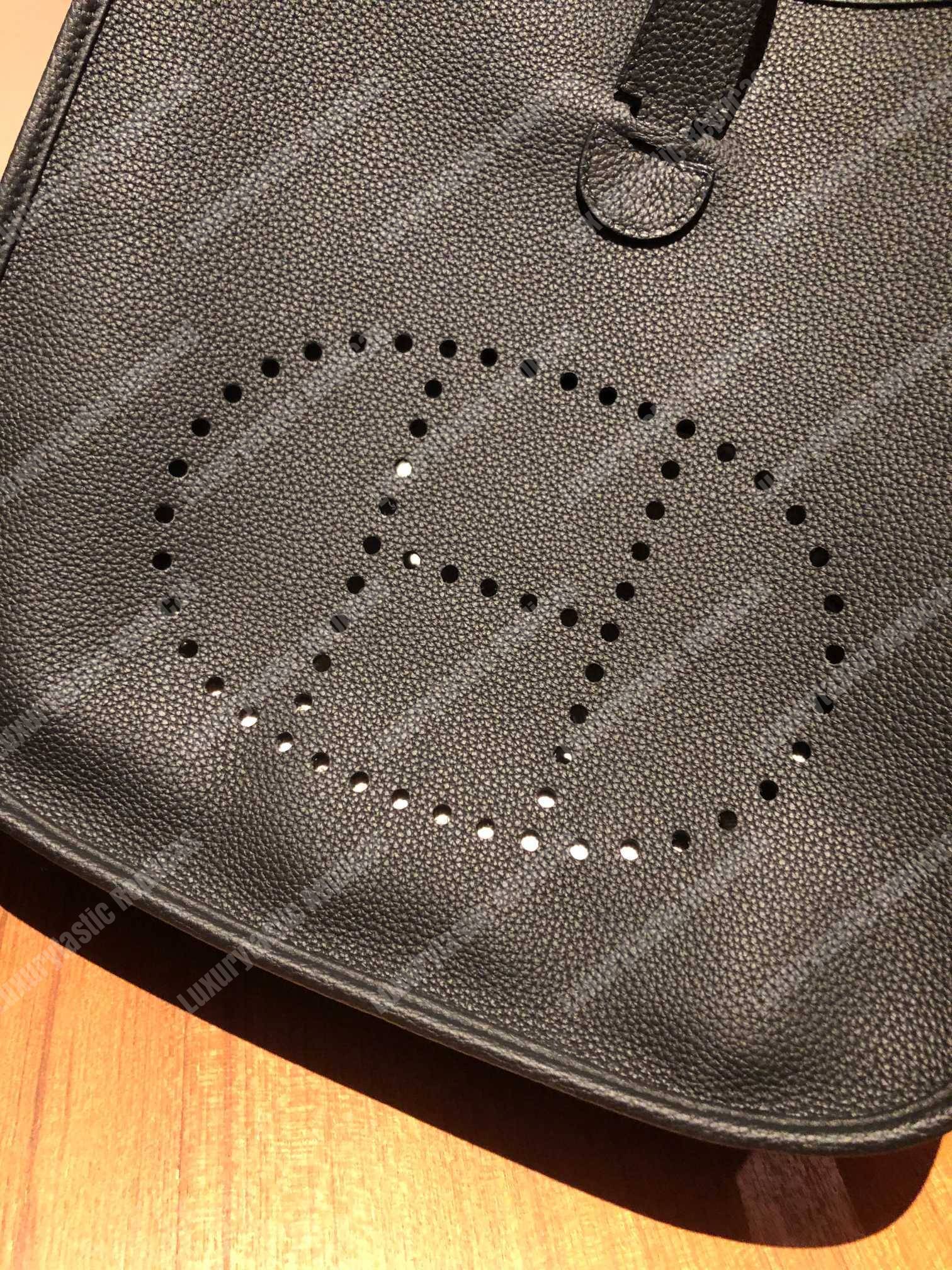 H**mes evelyne iii 29 clemence bag noir