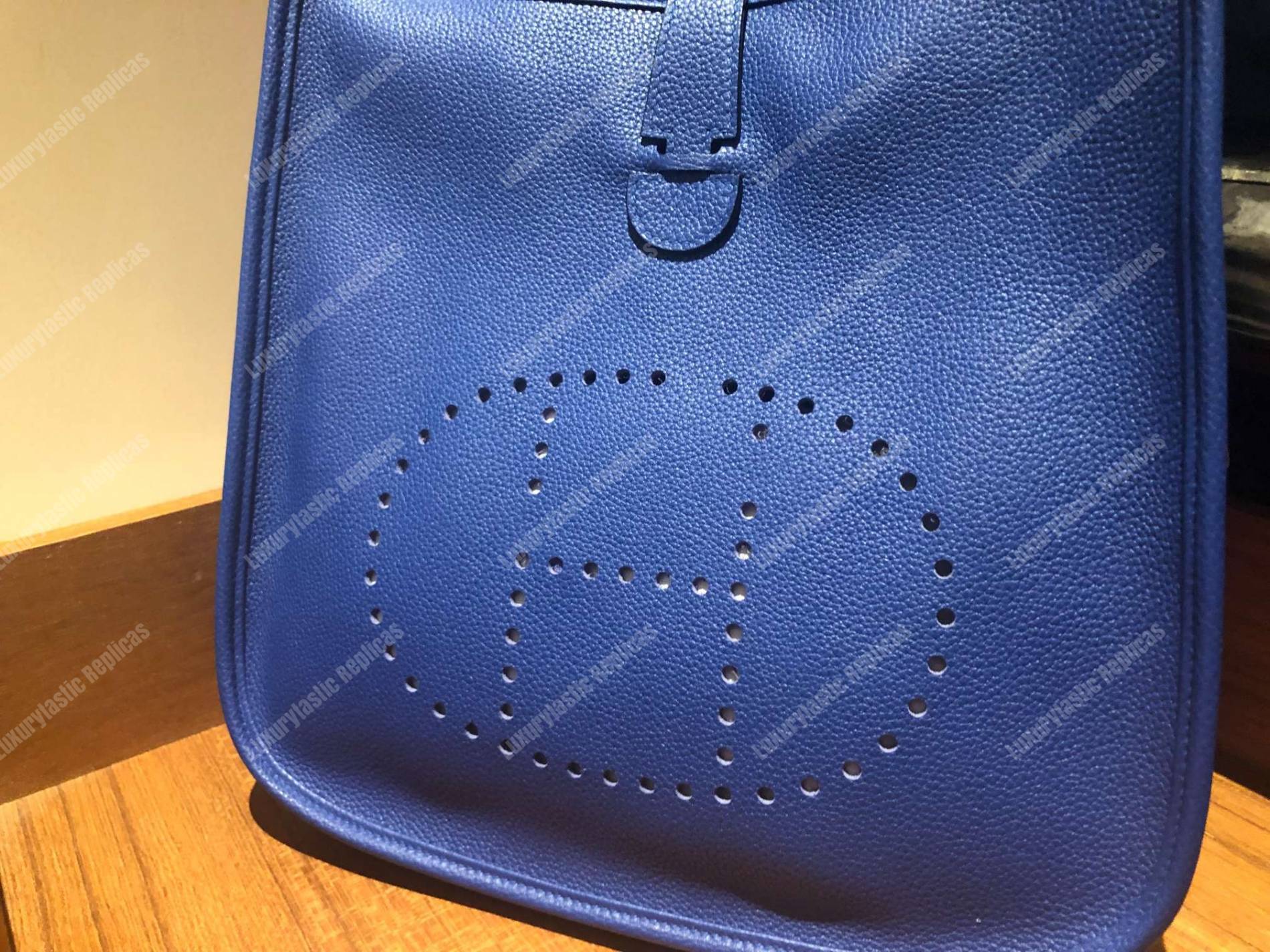 H**mes evelyne iii 29 clemence bag blue encre