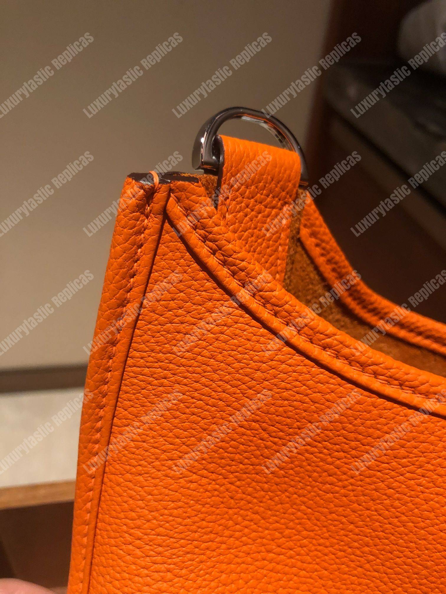H**mes evelyne iii 29 clemence bag orange