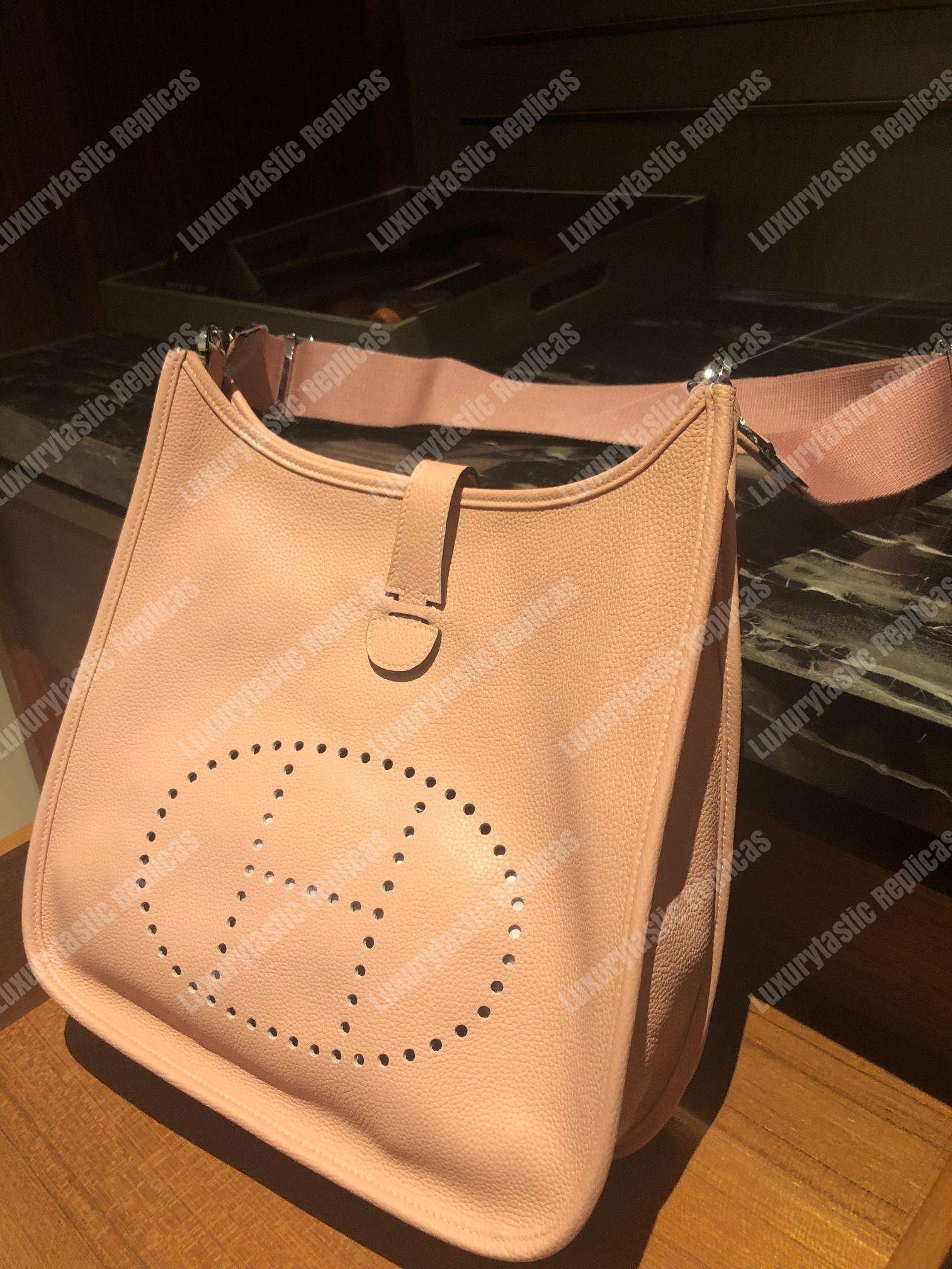 H**mes evelyne iii 29 clemence bag cognac