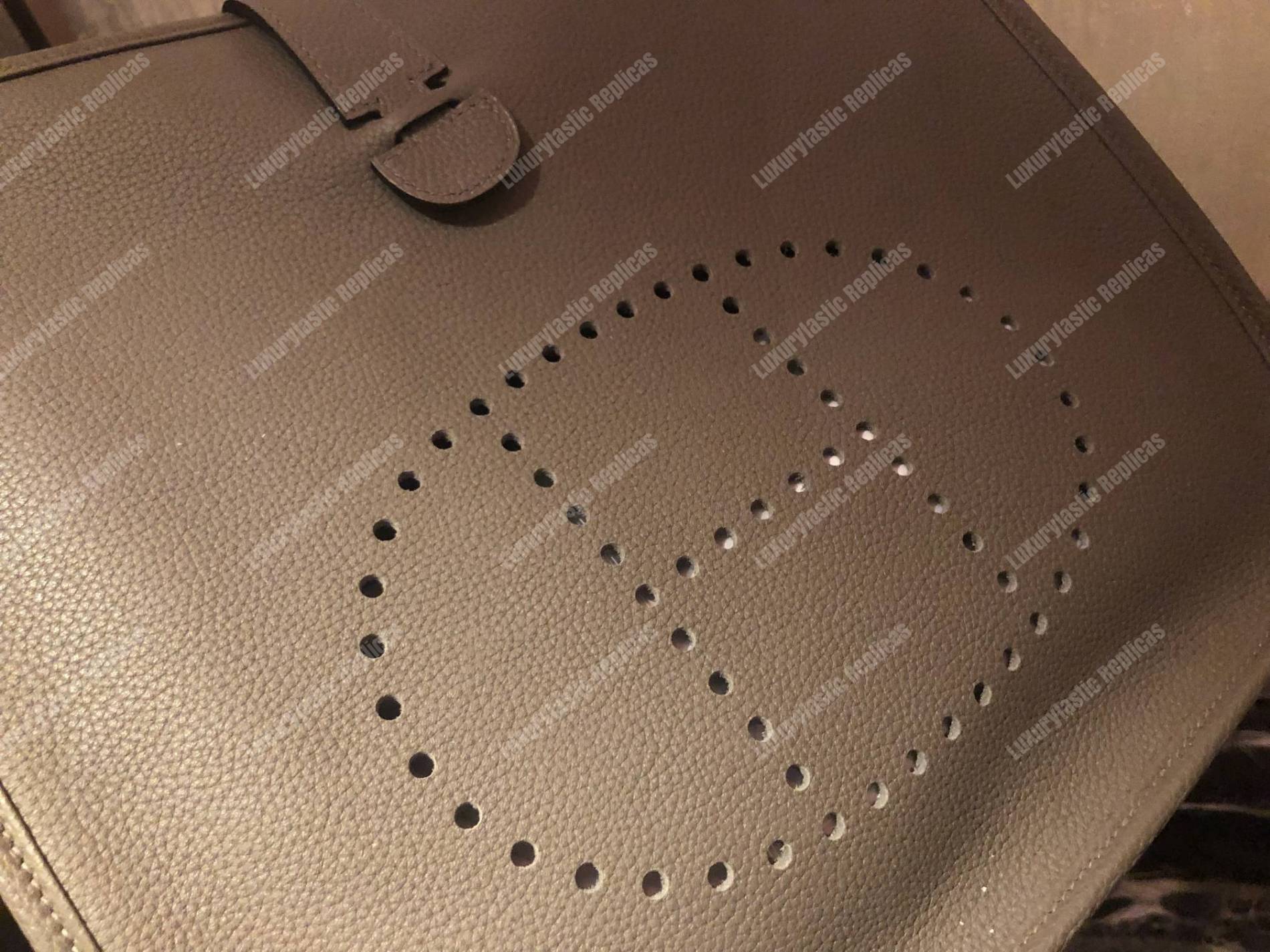 replica H**mes evelyne iii 29 clemence bag etain