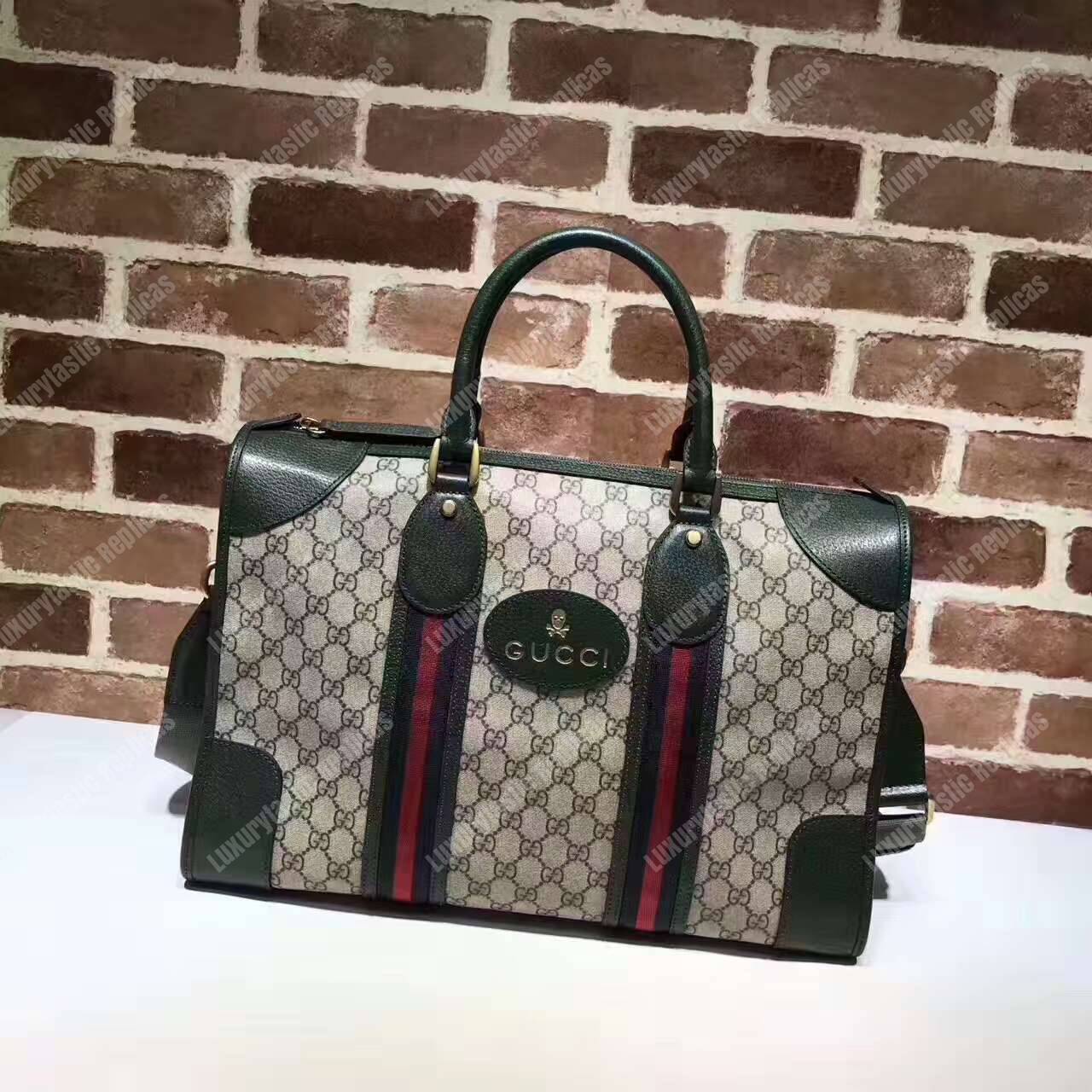 G*u*i soft gg sup*e duffle bag green