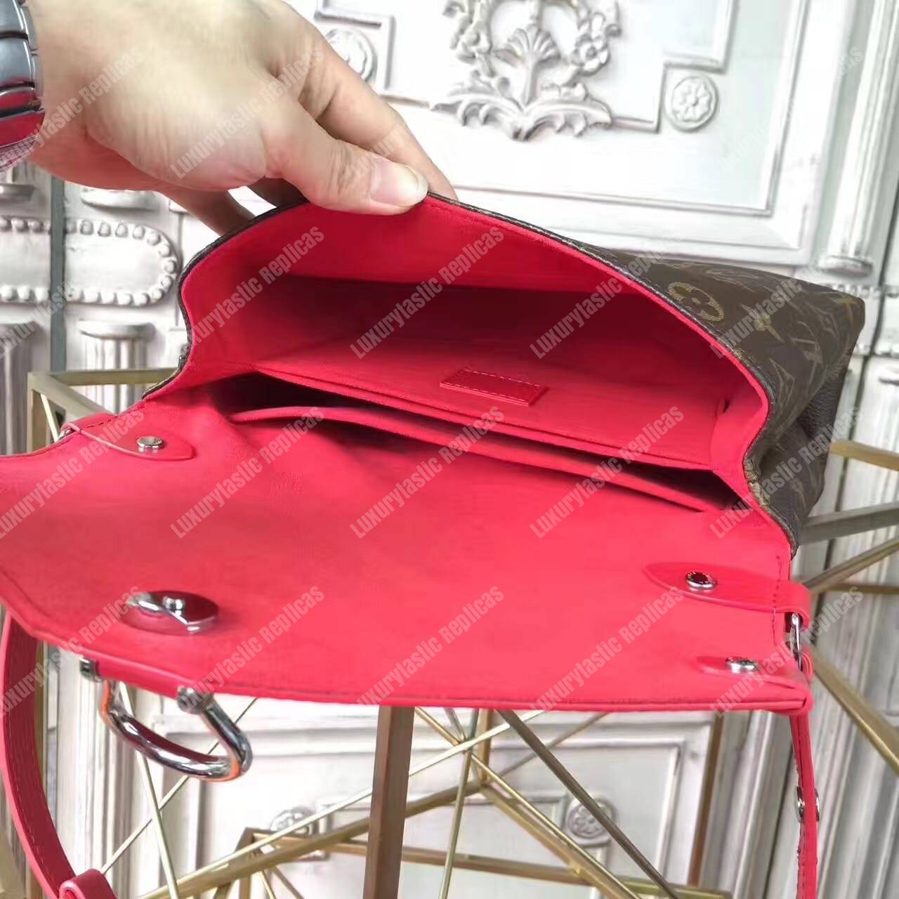 LV Saint Michel Monogram Coquelicot