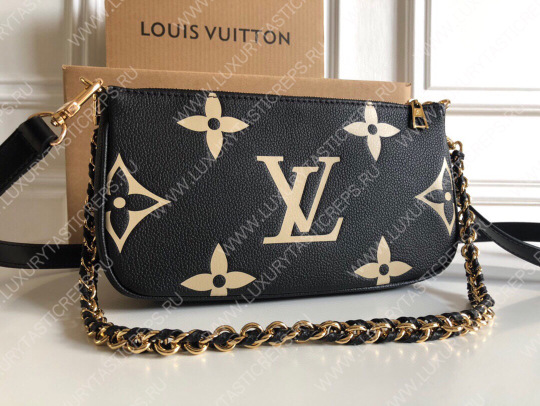l**is V*t*n multi pochette accessoires black/cream m45777