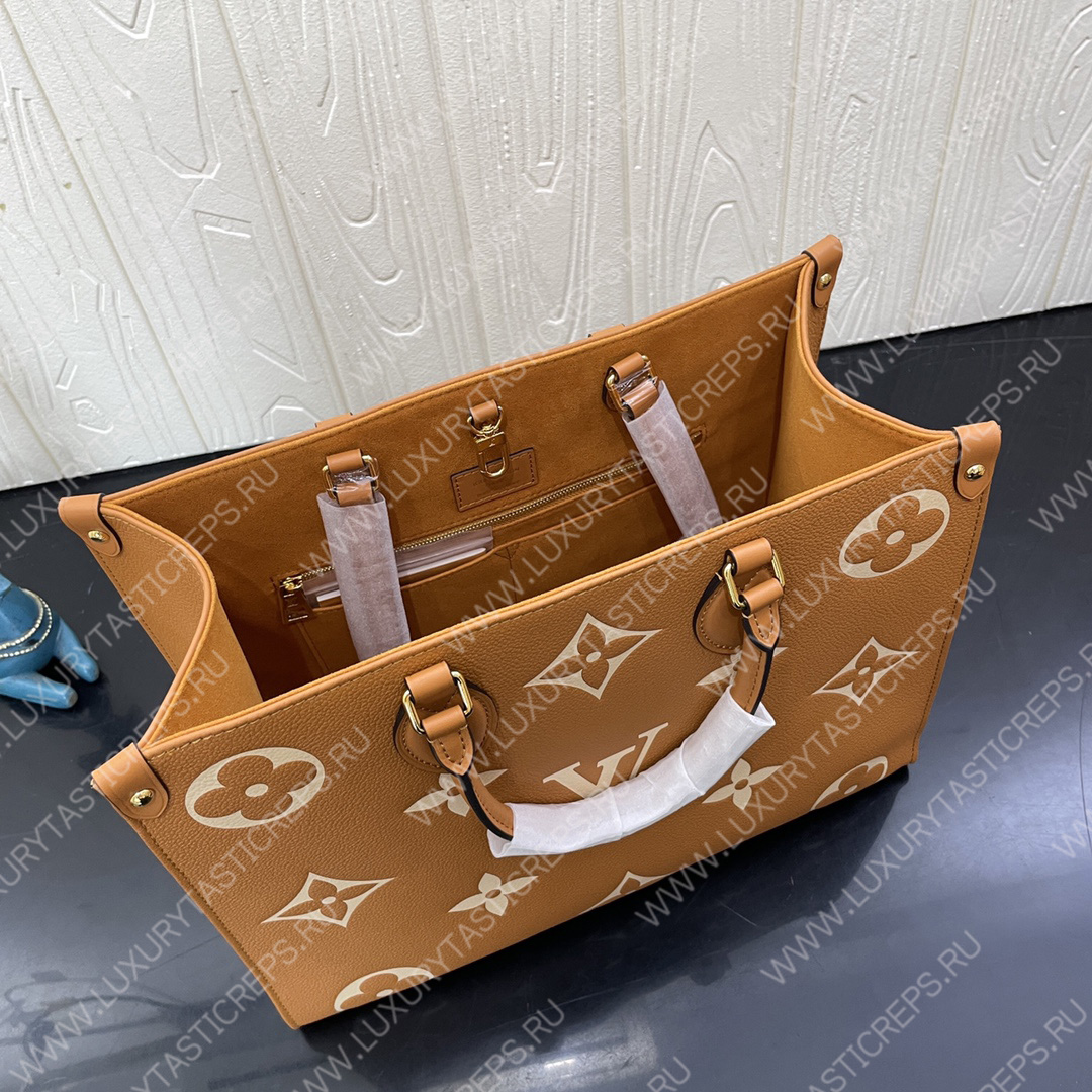 l**is V*t*n lv x yk onthego mm​ arizona beige / cream m45982