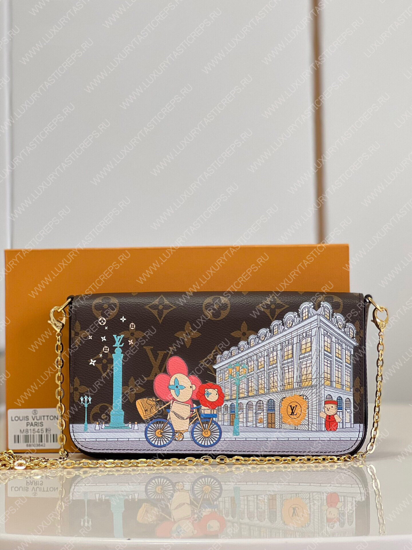 l**is V*t*n fÉlicie pochette cerise red m81545