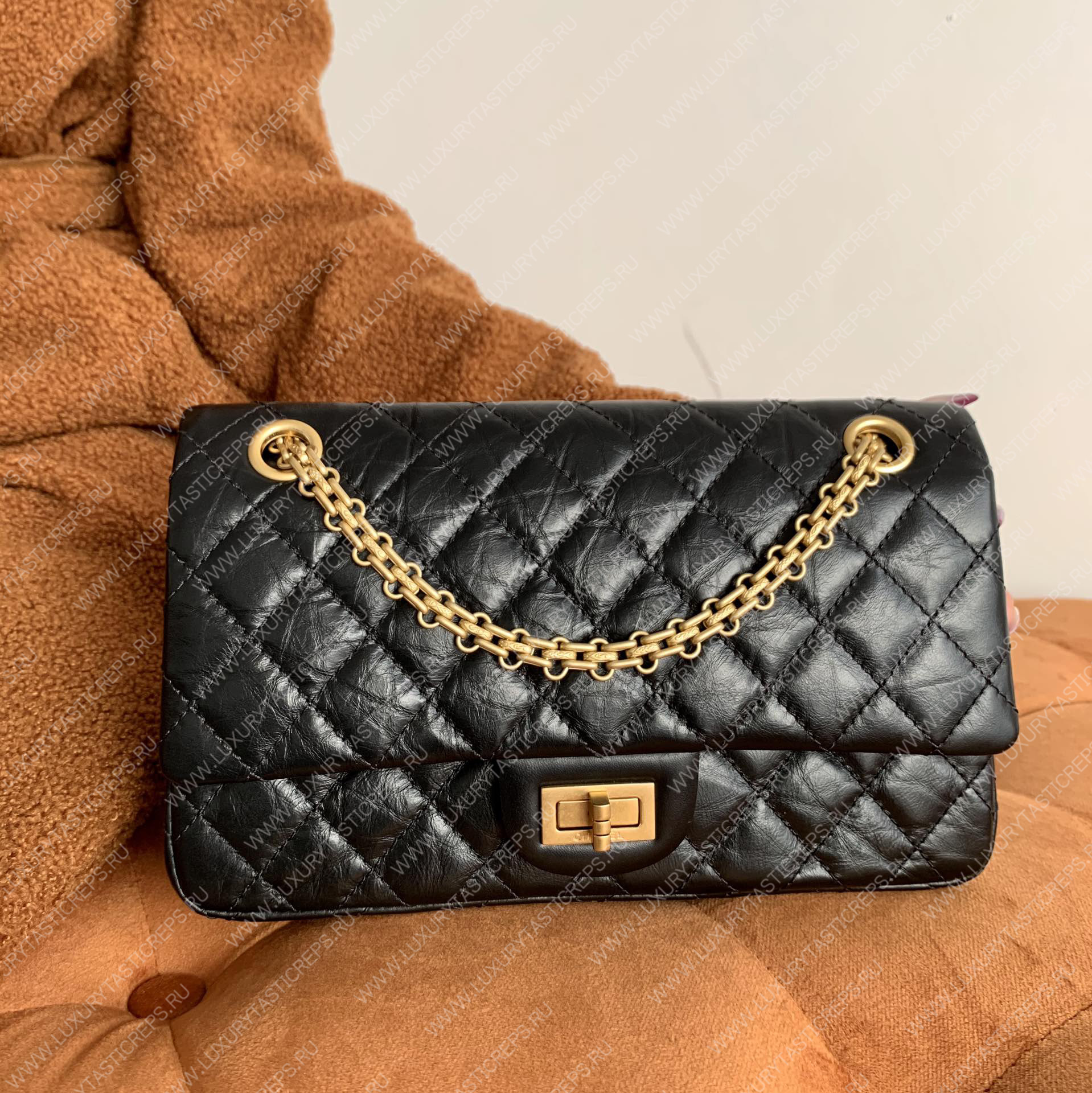 Ch*el reissue 2.55 bag black a37585