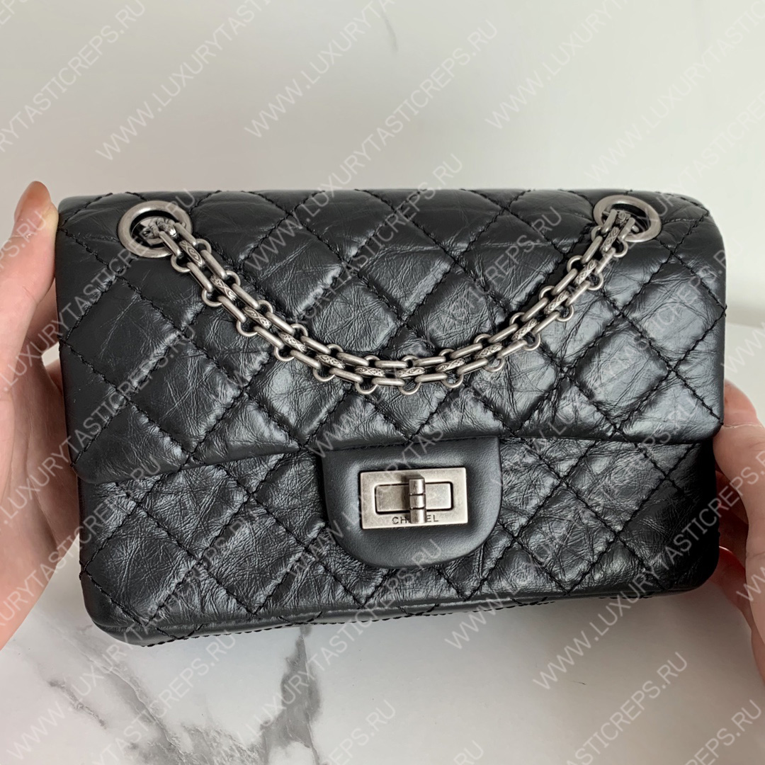 Ch*el reissue 2.55 bag black a37585