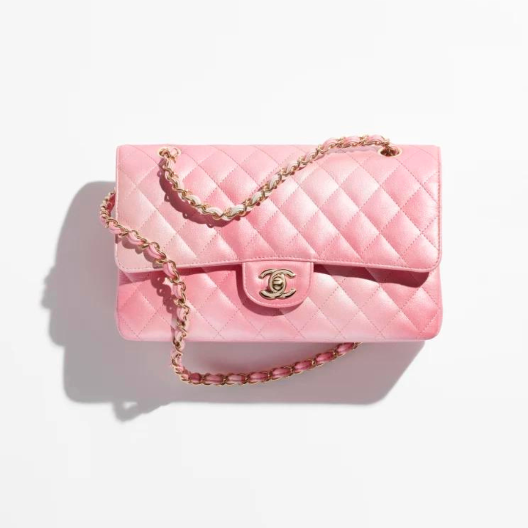 Ch*el classic handbag pink a01112