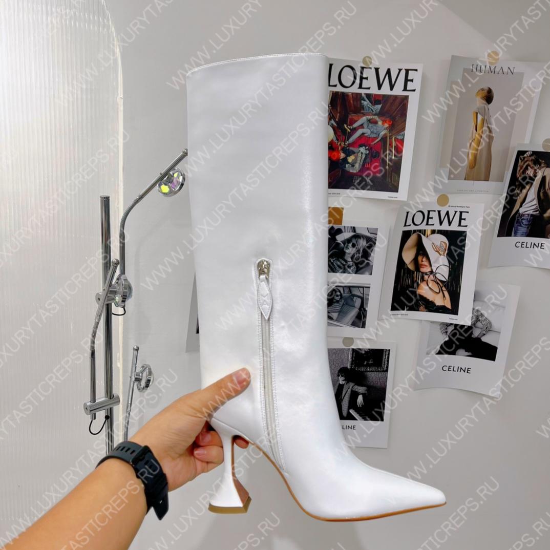 AMINA MUADDI FIONA BOOTS WHITE AM5002