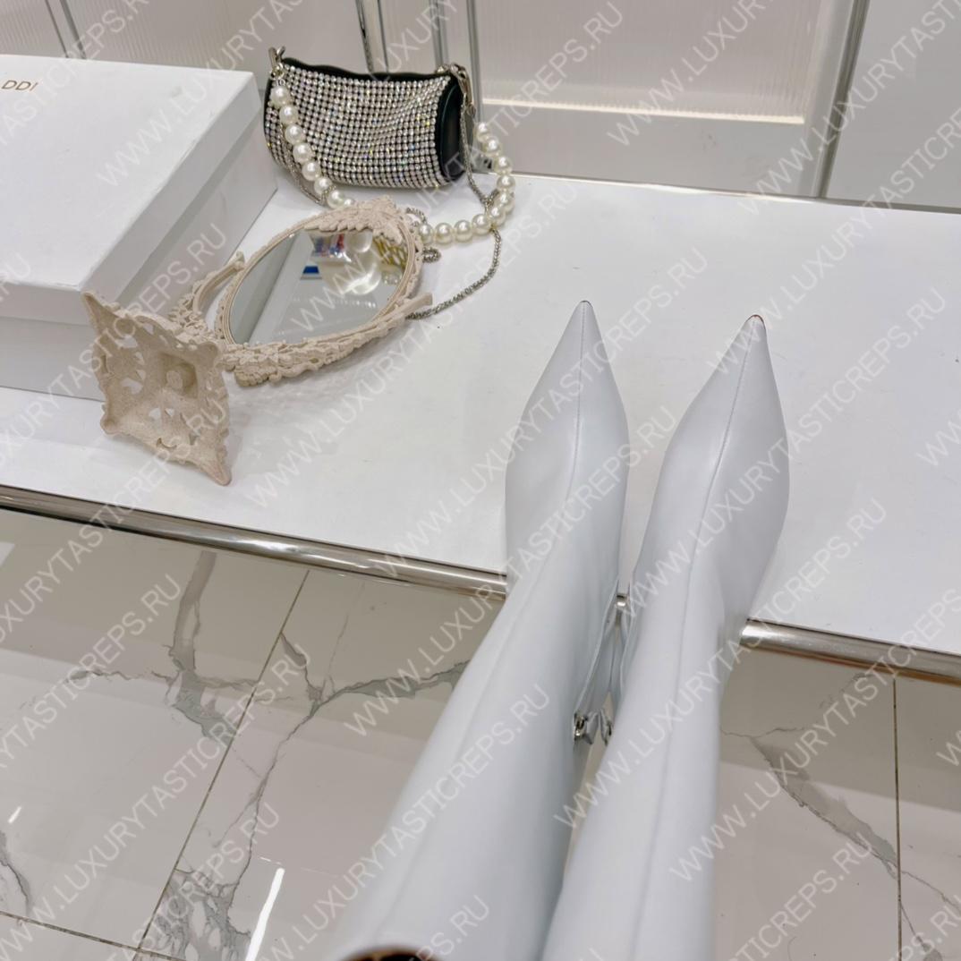 AMINA MUADDI FIONA BOOTS WHITE AM5002