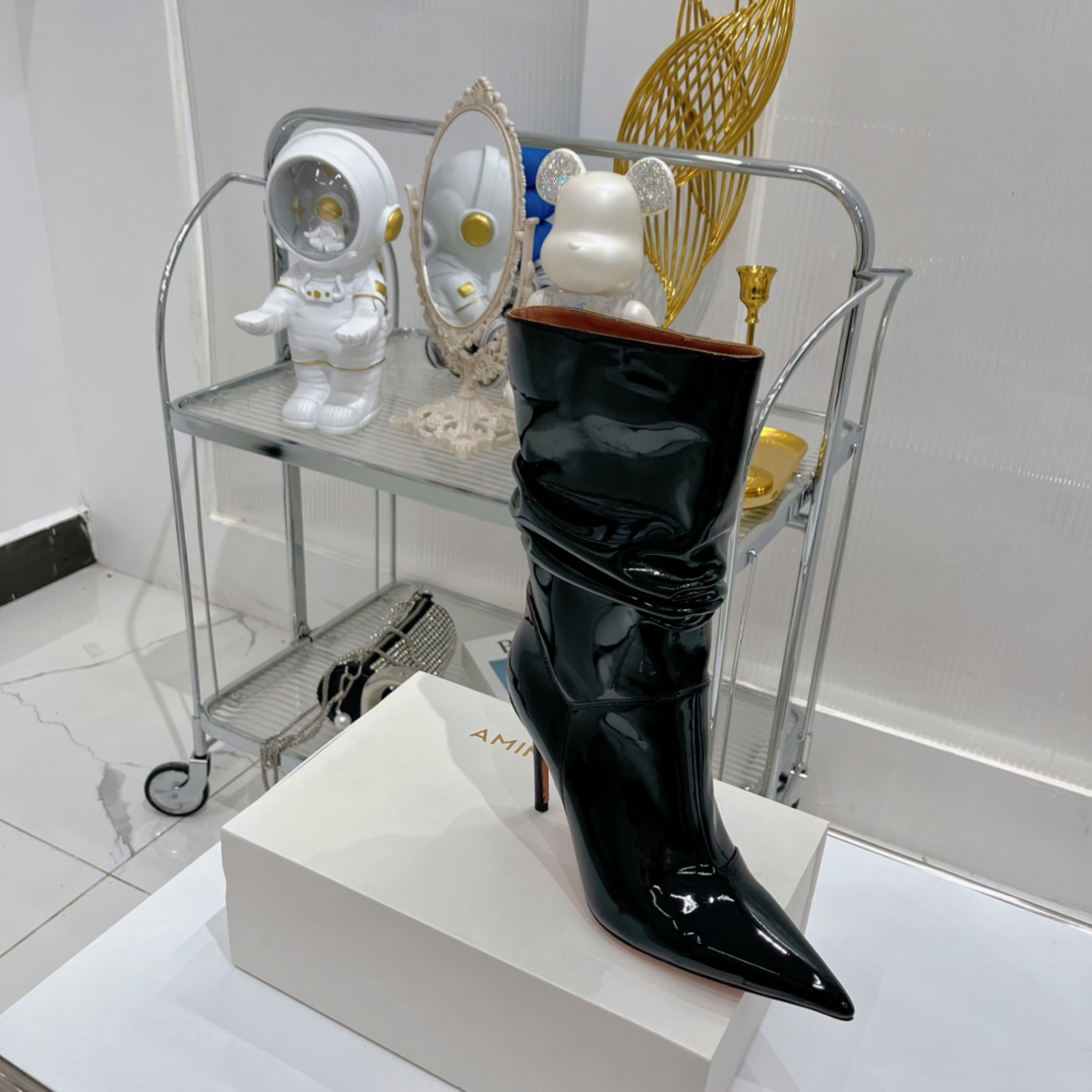 AMINA MUADDI JAHLEEL BOOTIE BLACK AM5003