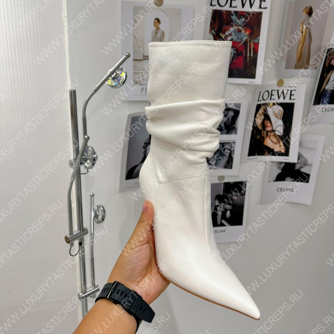 AMINA MUADDI JAHLEEL BOOTIE WHITE AM5003