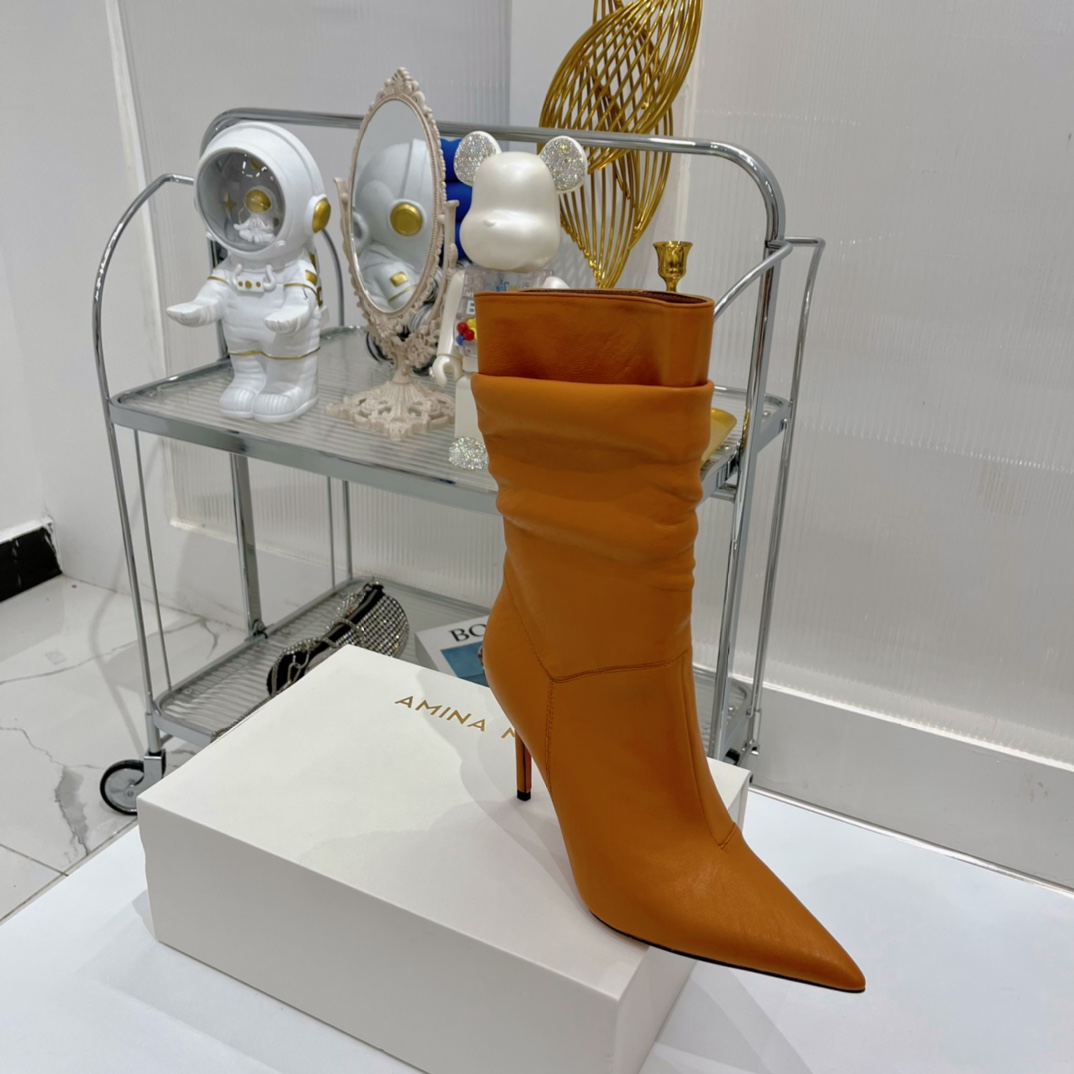 AMINA MUADDI JAHLEEL BOOTIE LIGHT BROWN AM5003