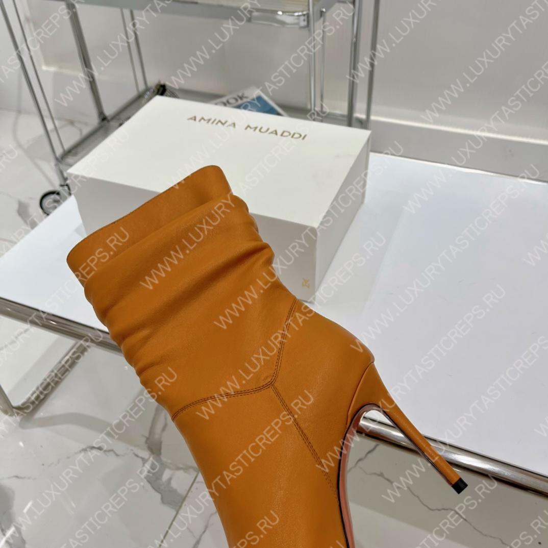 AMINA MUADDI JAHLEEL BOOTIE LIGHT BROWN AM5003