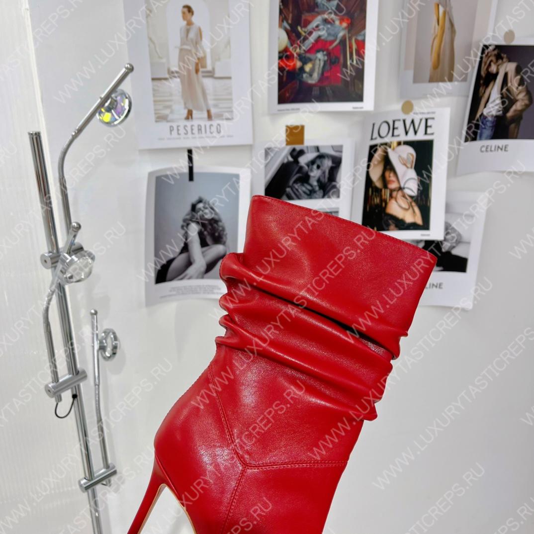 AMINA MUADDI JAHLEEL BOOTIE RED AM5003