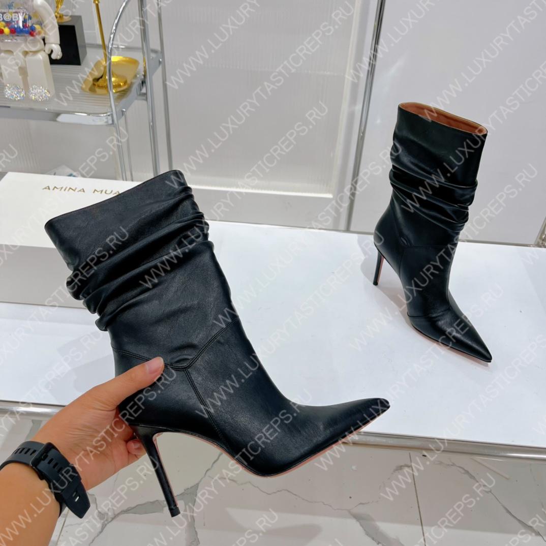 AMINA MUADDI JAHLEEL BOOTIE BLACK AM5003