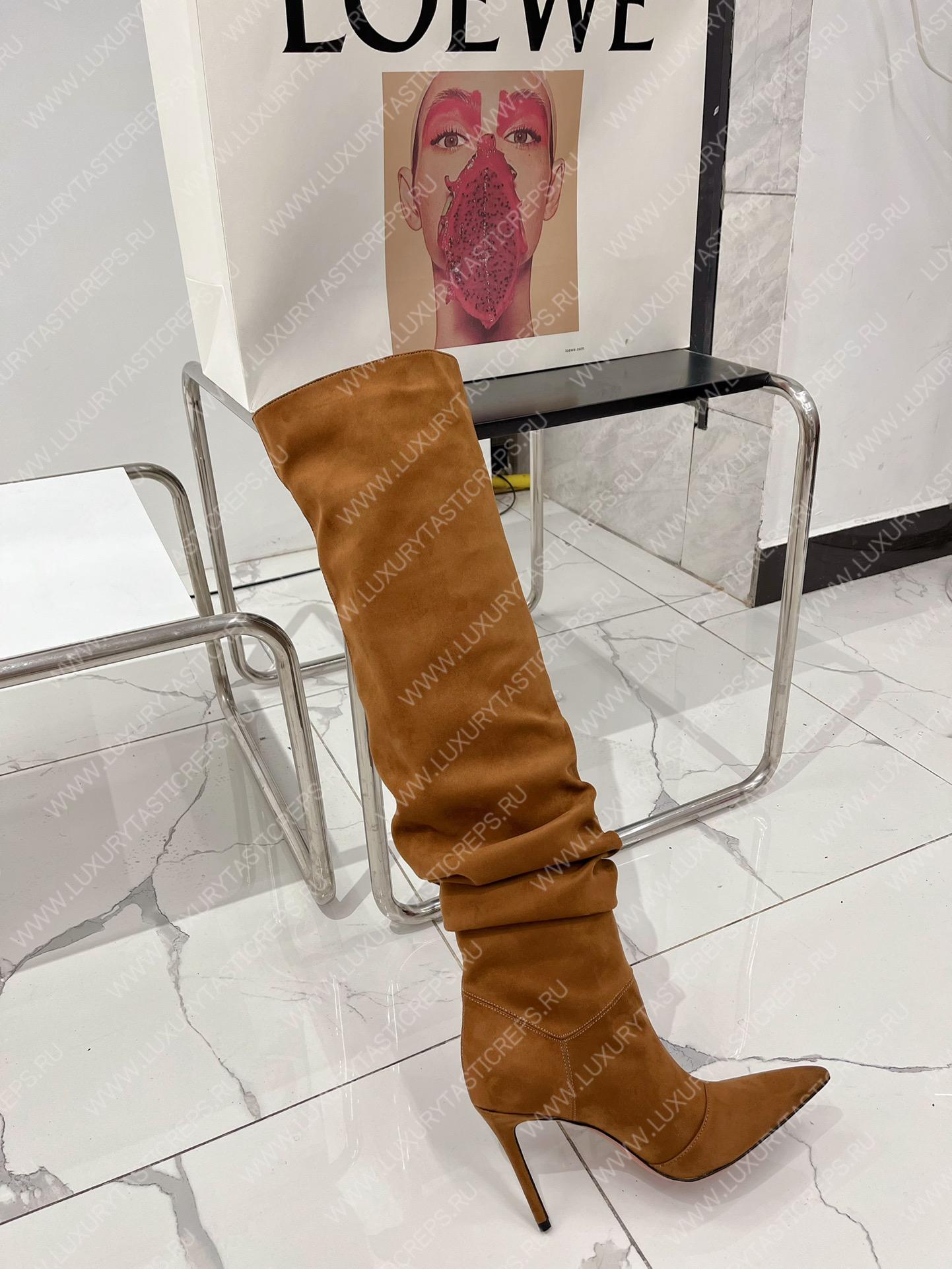 AMINA MUADDI JAHLEEL THIGH HIGH BOOT TAN AM60001